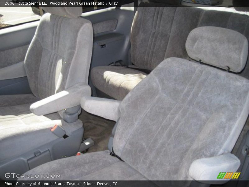 Woodland Pearl Green Metallic / Gray 2000 Toyota Sienna LE