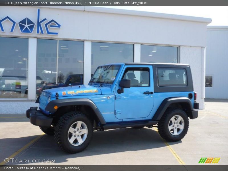 Surf Blue Pearl / Dark Slate Gray/Blue 2010 Jeep Wrangler Sport Islander Edition 4x4