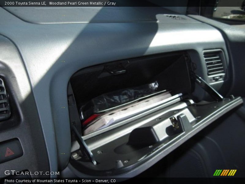 Woodland Pearl Green Metallic / Gray 2000 Toyota Sienna LE