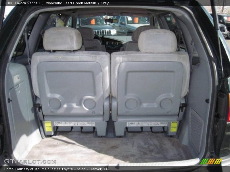 Woodland Pearl Green Metallic / Gray 2000 Toyota Sienna LE