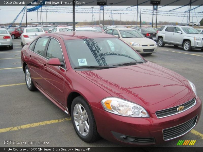 Red Jewel Tintcoat / Ebony 2010 Chevrolet Impala LT