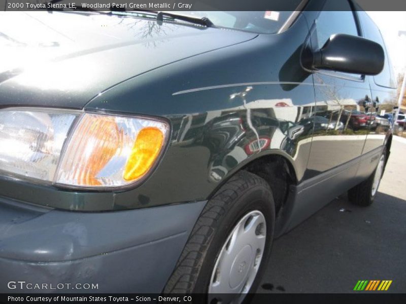 Woodland Pearl Green Metallic / Gray 2000 Toyota Sienna LE