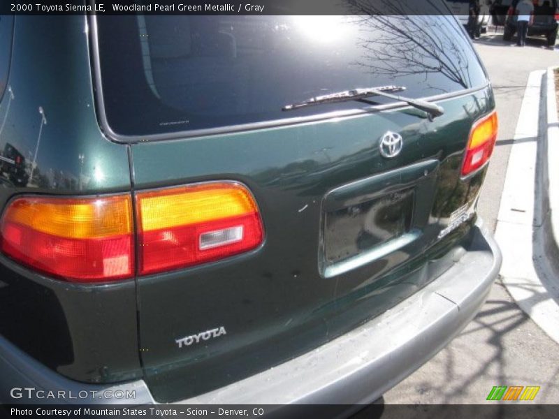 Woodland Pearl Green Metallic / Gray 2000 Toyota Sienna LE