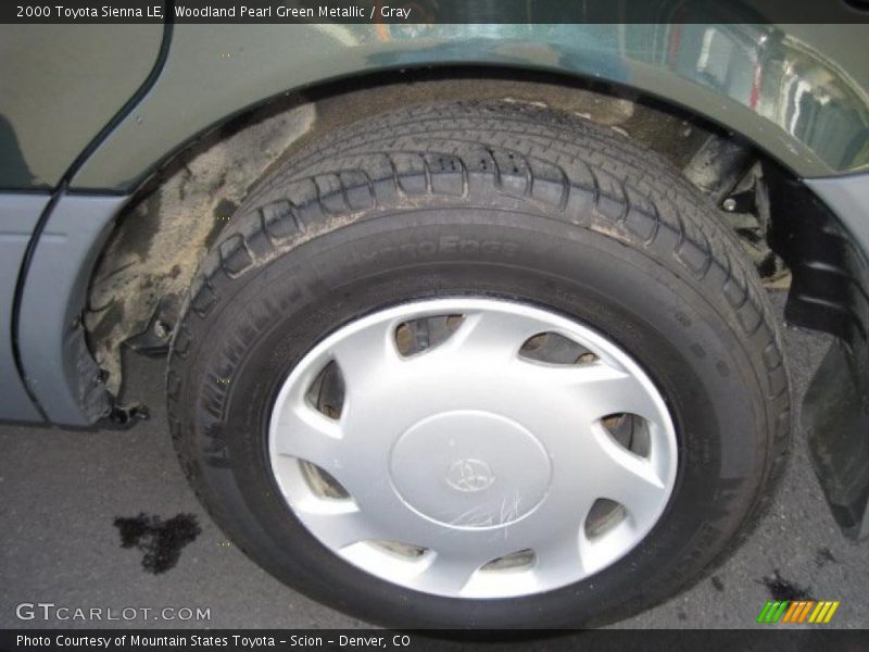Woodland Pearl Green Metallic / Gray 2000 Toyota Sienna LE