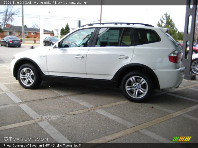 Alpine White / Black Montana Leather 2006 BMW X3 3.0i