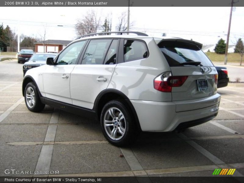 Alpine White / Black Montana Leather 2006 BMW X3 3.0i