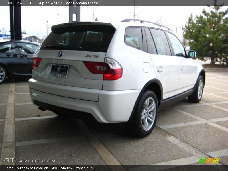 Alpine White / Black Montana Leather 2006 BMW X3 3.0i