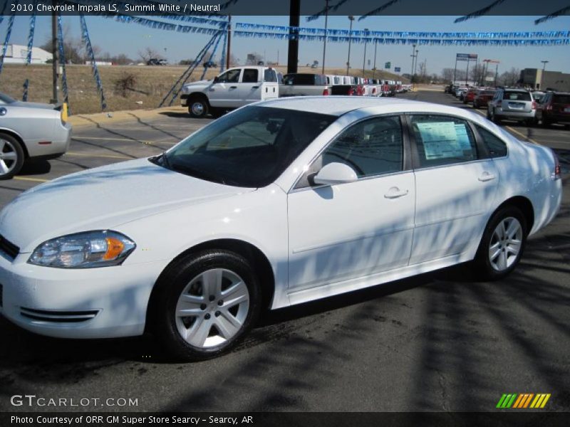 Summit White / Neutral 2010 Chevrolet Impala LS