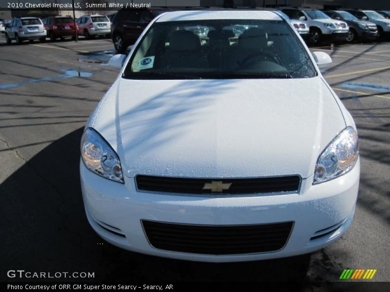 Summit White / Neutral 2010 Chevrolet Impala LS