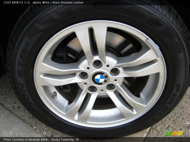 Alpine White / Black Montana Leather 2006 BMW X3 3.0i
