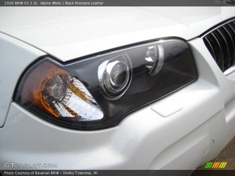 Alpine White / Black Montana Leather 2006 BMW X3 3.0i