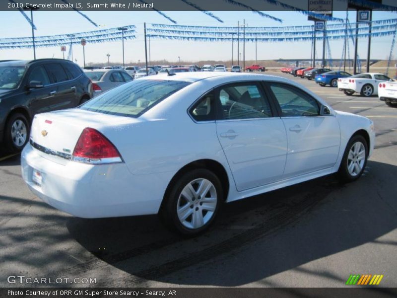 Summit White / Neutral 2010 Chevrolet Impala LS