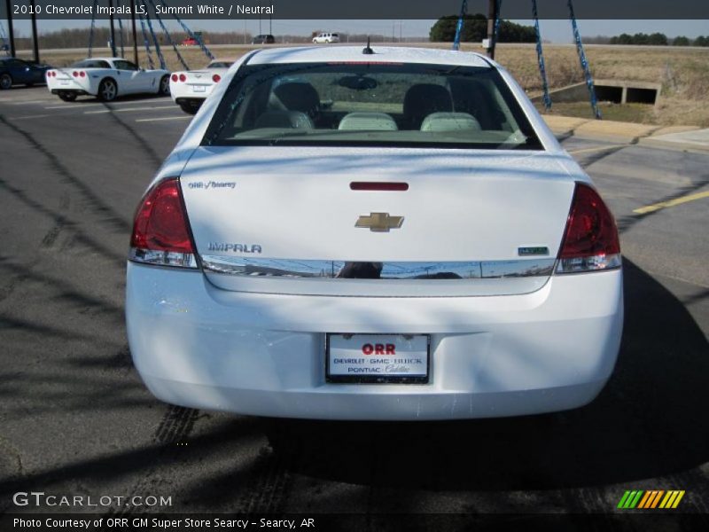 Summit White / Neutral 2010 Chevrolet Impala LS