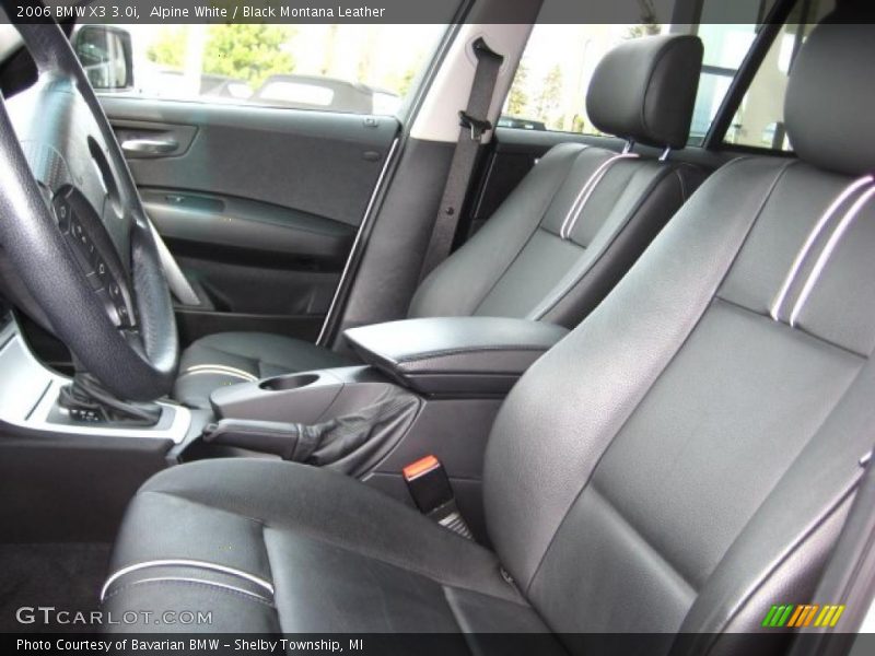 Alpine White / Black Montana Leather 2006 BMW X3 3.0i