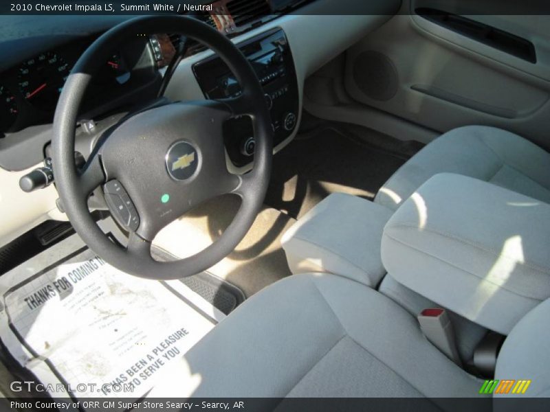 Summit White / Neutral 2010 Chevrolet Impala LS
