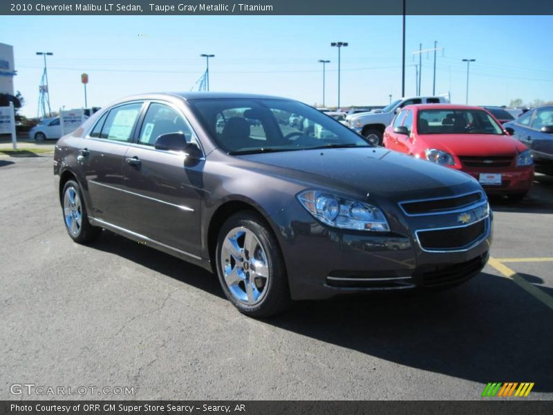 Taupe Gray Metallic / Titanium 2010 Chevrolet Malibu LT Sedan
