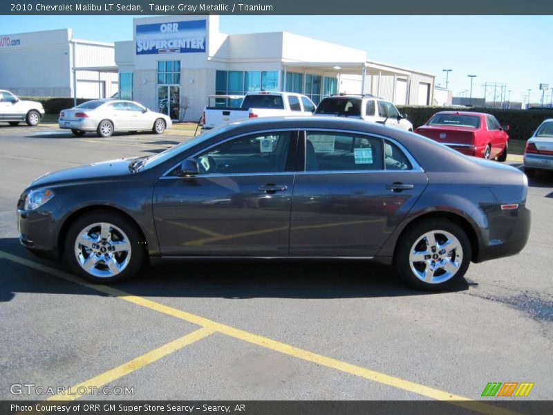 Taupe Gray Metallic / Titanium 2010 Chevrolet Malibu LT Sedan