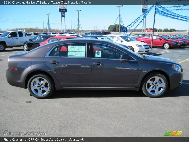 Taupe Gray Metallic / Titanium 2010 Chevrolet Malibu LT Sedan