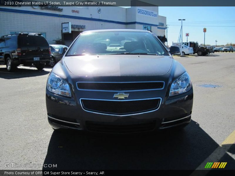 Taupe Gray Metallic / Titanium 2010 Chevrolet Malibu LT Sedan