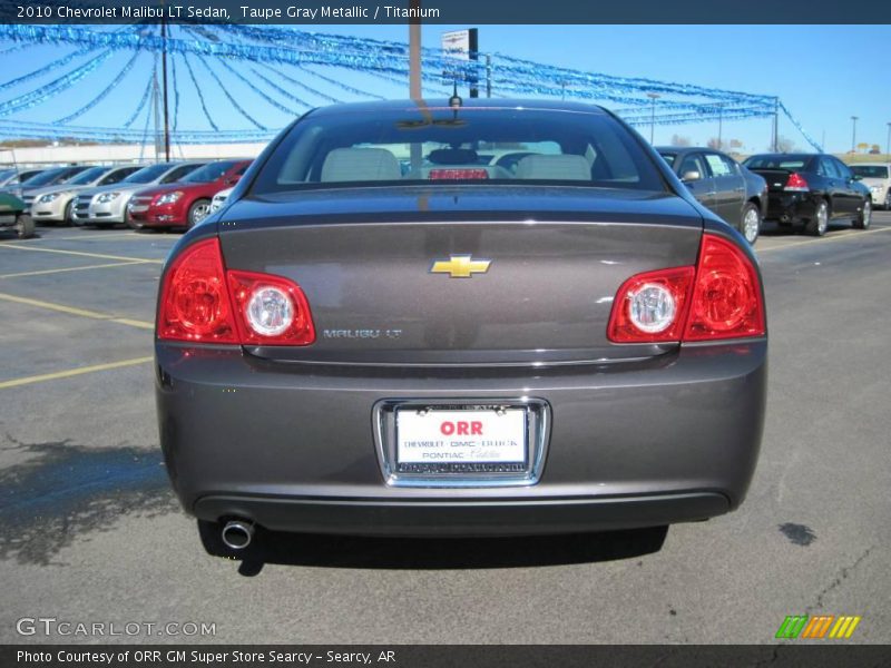 Taupe Gray Metallic / Titanium 2010 Chevrolet Malibu LT Sedan