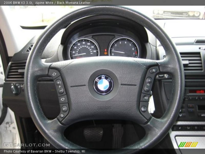Alpine White / Black Montana Leather 2006 BMW X3 3.0i