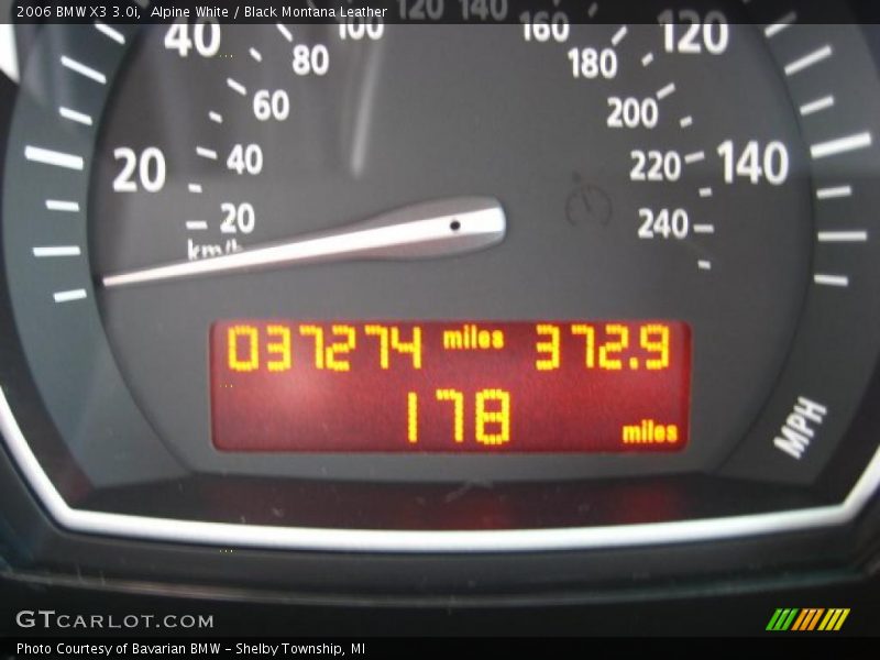 Alpine White / Black Montana Leather 2006 BMW X3 3.0i
