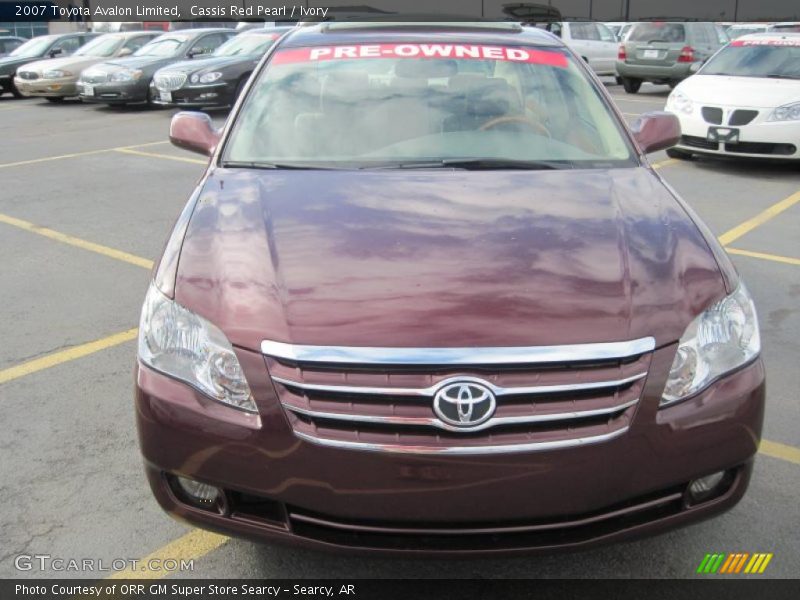 Cassis Red Pearl / Ivory 2007 Toyota Avalon Limited