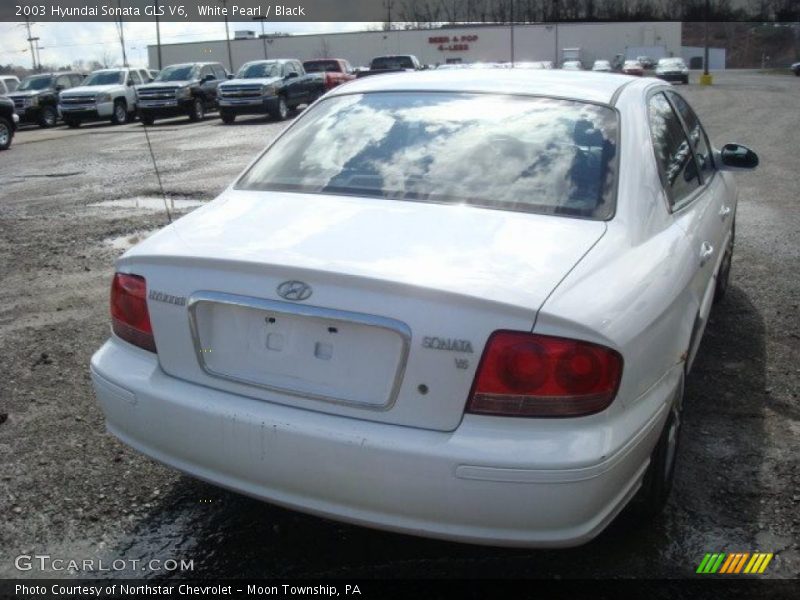 White Pearl / Black 2003 Hyundai Sonata GLS V6