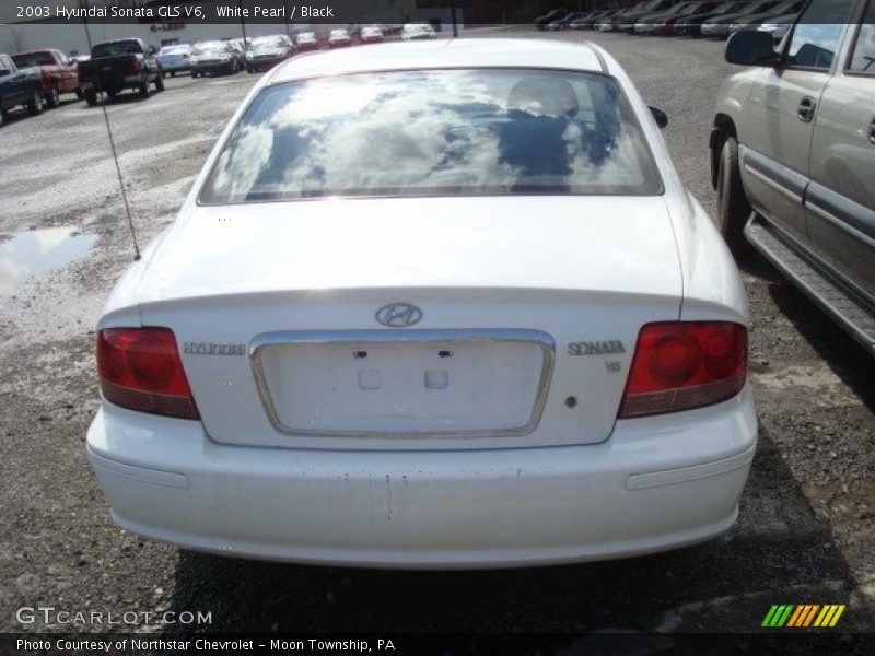 White Pearl / Black 2003 Hyundai Sonata GLS V6