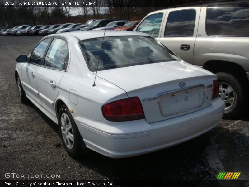White Pearl / Black 2003 Hyundai Sonata GLS V6