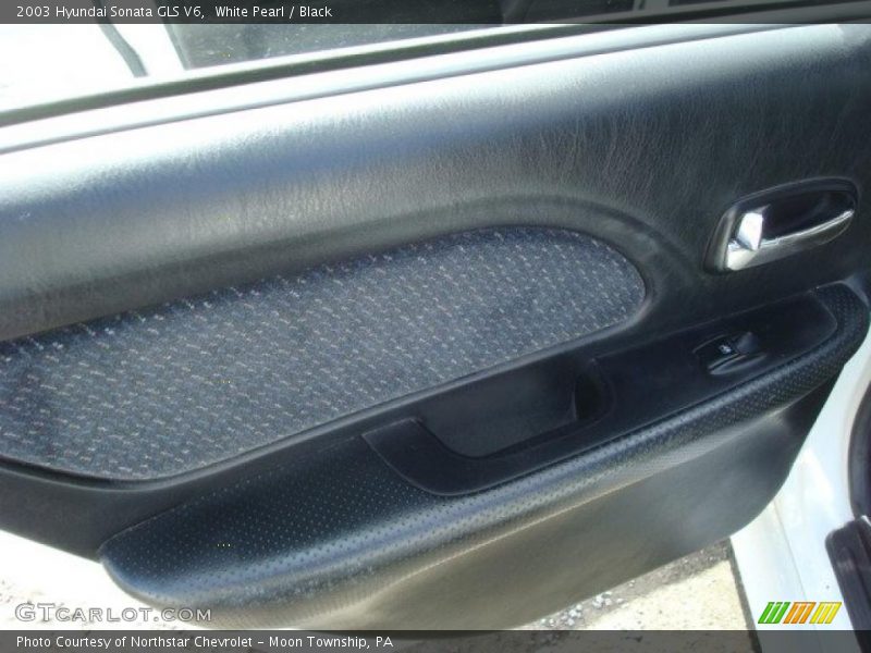 White Pearl / Black 2003 Hyundai Sonata GLS V6