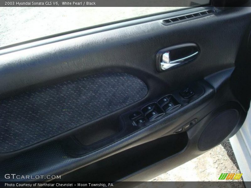 White Pearl / Black 2003 Hyundai Sonata GLS V6
