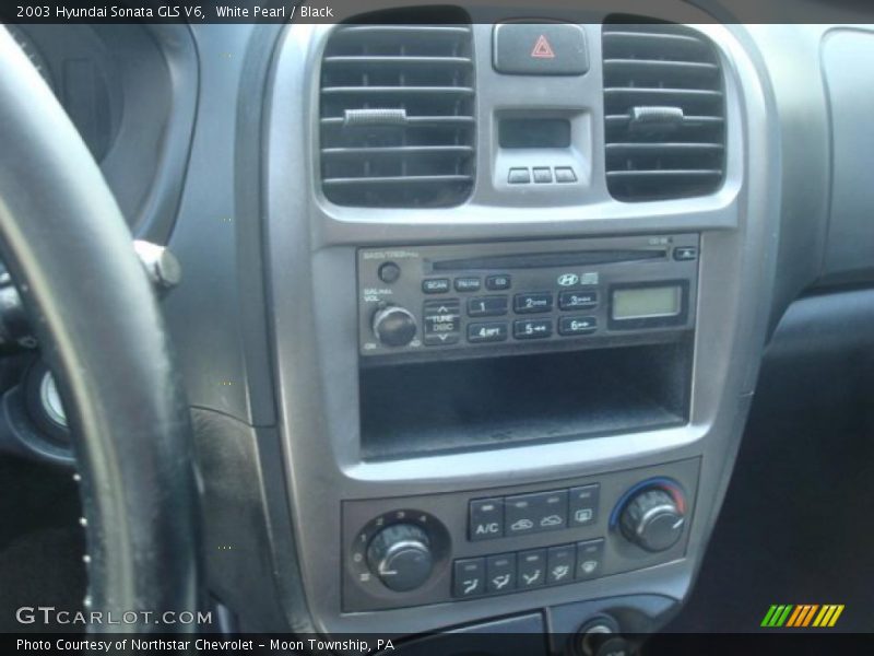 White Pearl / Black 2003 Hyundai Sonata GLS V6