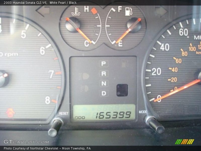 White Pearl / Black 2003 Hyundai Sonata GLS V6