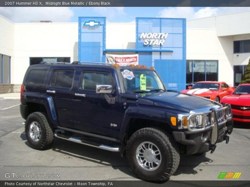 Midnight Blue Metallic / Ebony Black 2007 Hummer H3 X