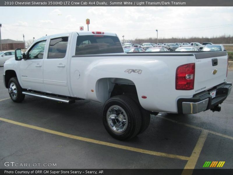 Summit White / Light Titanium/Dark Titanium 2010 Chevrolet Silverado 3500HD LTZ Crew Cab 4x4 Dually