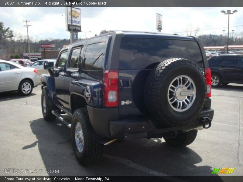 Midnight Blue Metallic / Ebony Black 2007 Hummer H3 X