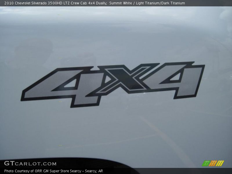 Summit White / Light Titanium/Dark Titanium 2010 Chevrolet Silverado 3500HD LTZ Crew Cab 4x4 Dually