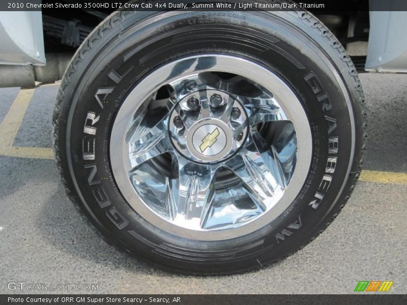 Summit White / Light Titanium/Dark Titanium 2010 Chevrolet Silverado 3500HD LTZ Crew Cab 4x4 Dually