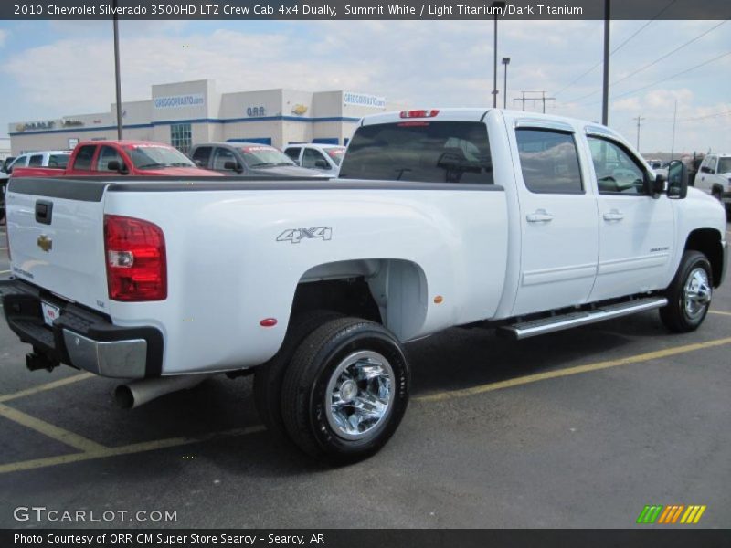 Summit White / Light Titanium/Dark Titanium 2010 Chevrolet Silverado 3500HD LTZ Crew Cab 4x4 Dually