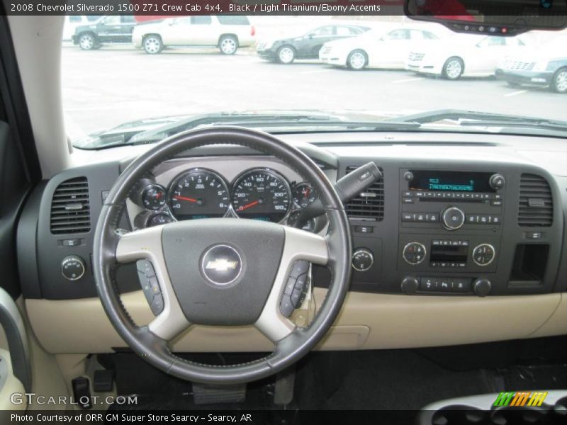 Black / Light Titanium/Ebony Accents 2008 Chevrolet Silverado 1500 Z71 Crew Cab 4x4