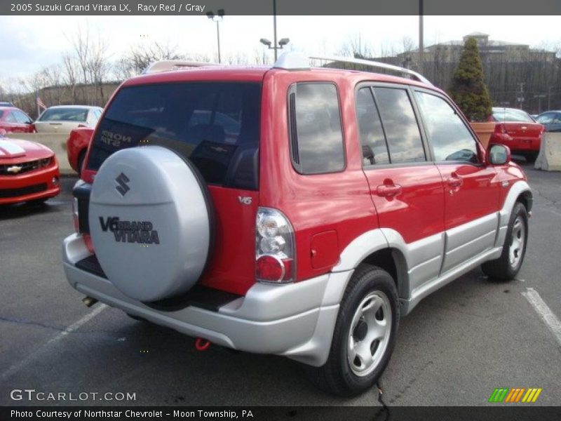 Racy Red / Gray 2005 Suzuki Grand Vitara LX