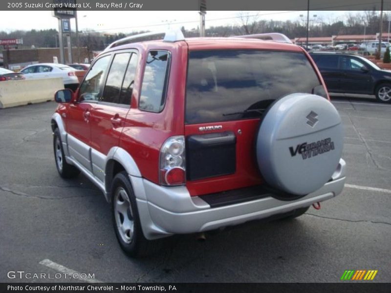 Racy Red / Gray 2005 Suzuki Grand Vitara LX
