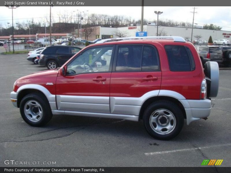 Racy Red / Gray 2005 Suzuki Grand Vitara LX