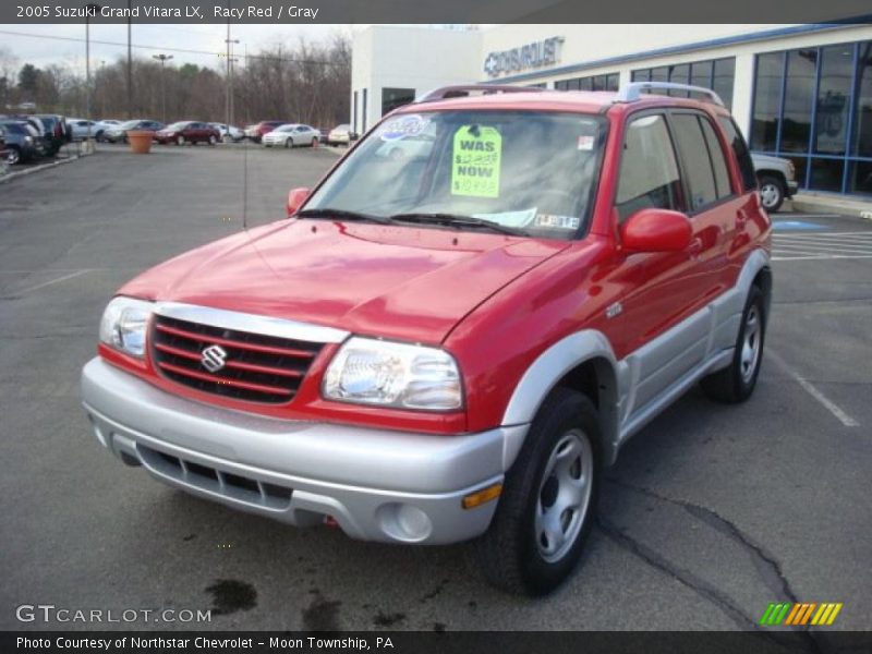 Racy Red / Gray 2005 Suzuki Grand Vitara LX