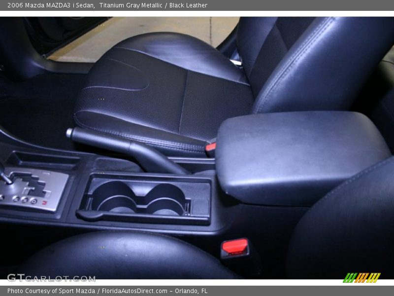 Titanium Gray Metallic / Black Leather 2006 Mazda MAZDA3 i Sedan