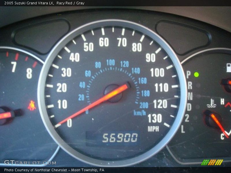 Racy Red / Gray 2005 Suzuki Grand Vitara LX