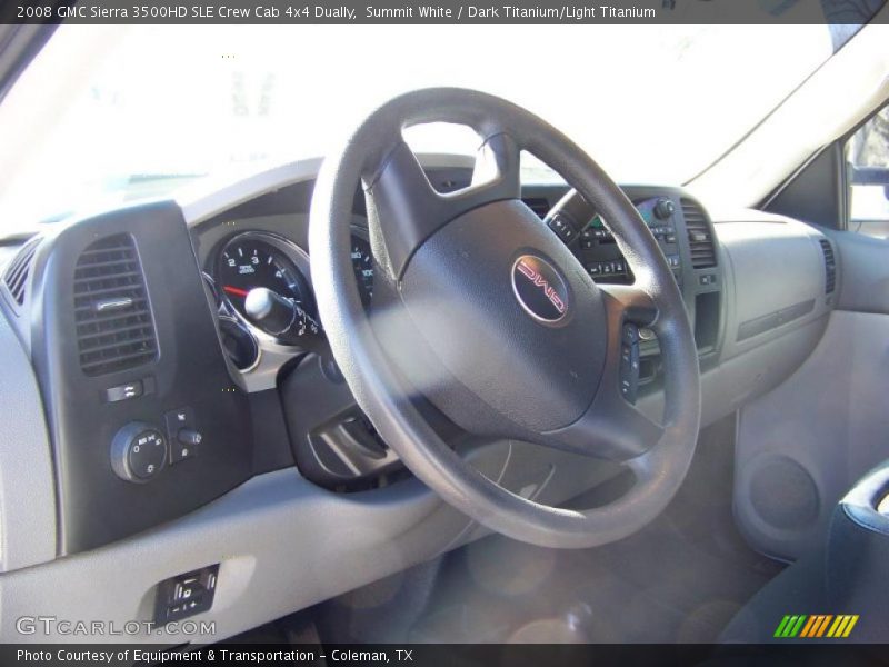 Summit White / Dark Titanium/Light Titanium 2008 GMC Sierra 3500HD SLE Crew Cab 4x4 Dually