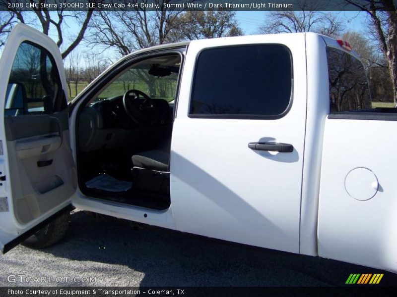 Summit White / Dark Titanium/Light Titanium 2008 GMC Sierra 3500HD SLE Crew Cab 4x4 Dually