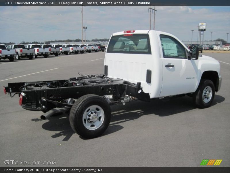 Summit White / Dark Titanium 2010 Chevrolet Silverado 2500HD Regular Cab Chassis